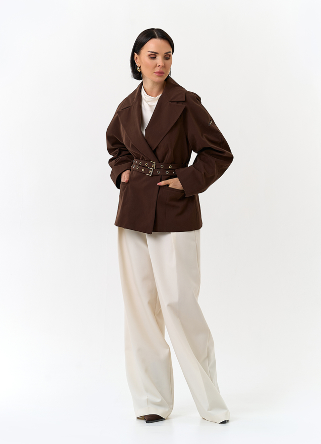 Женская куртка с объемными рукавами модель № 32560 в рассрочку