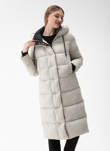 Пуховик женский с капюшоном 