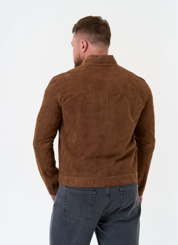 Мужская двухсторонняя куртка из натуральной замши