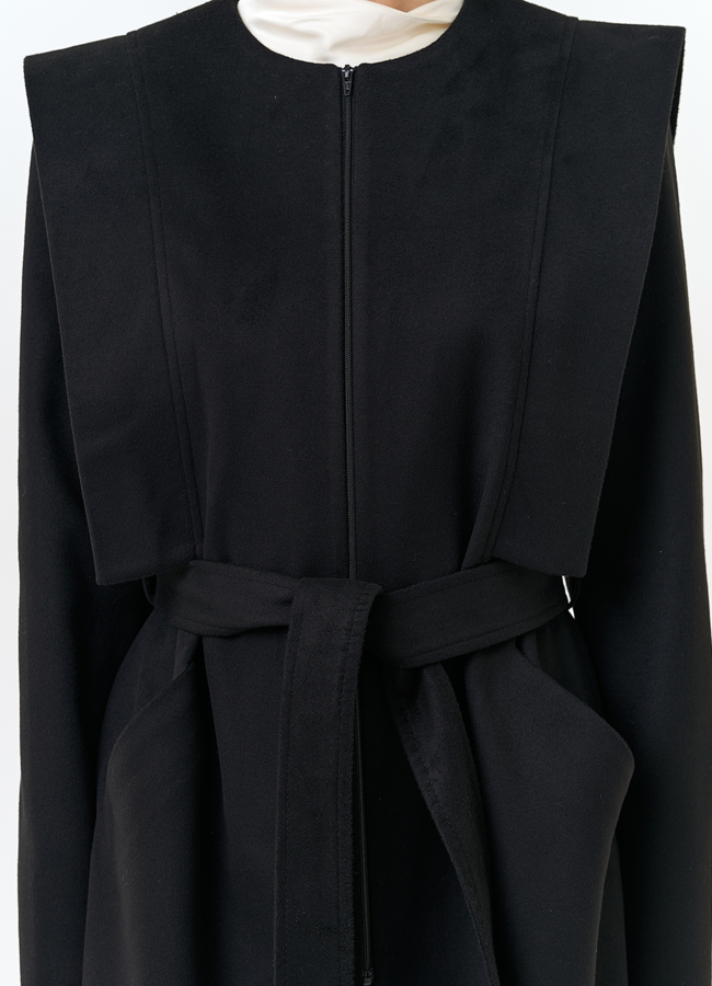 Женское длинное пальто с акцентными плечами модель № 32856 универмаг малина