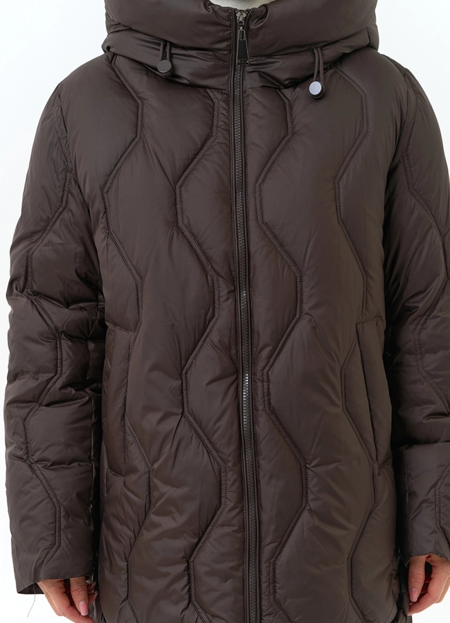 Женская куртка с капюшоном модель № 33835 универмаг малина фото