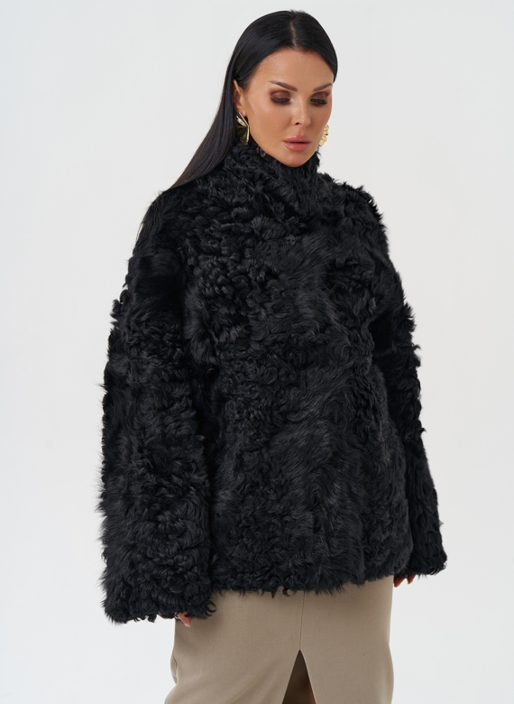 Женская двухсторонняя натуральная дубленка