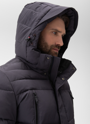 Мужской пуховик с капюшоном 