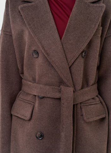 Двубортное женское пальто