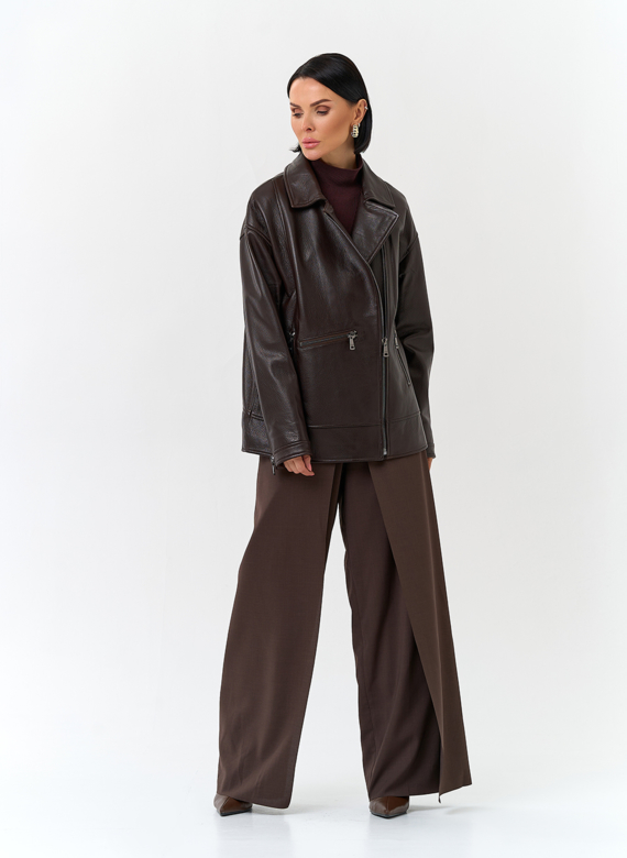 Женская куртка из натуральной кожи