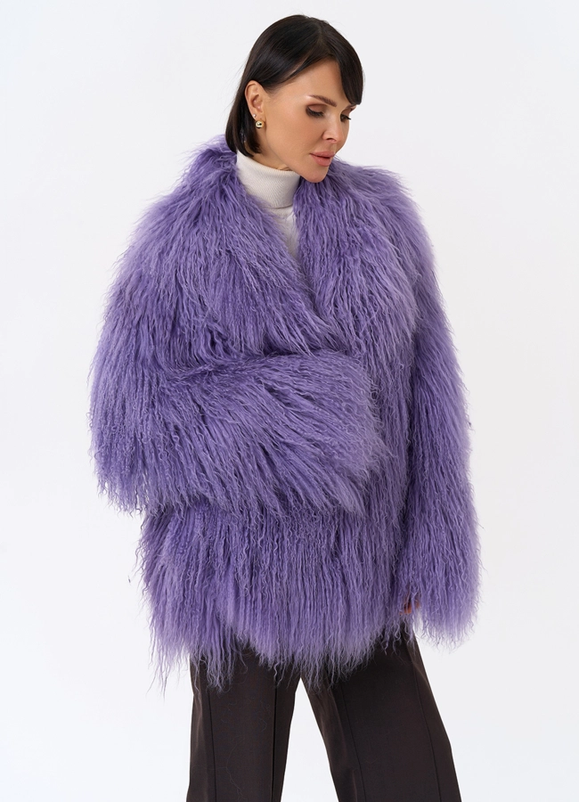 Шуба из ламы модель № 31831 универмаг малина фото
