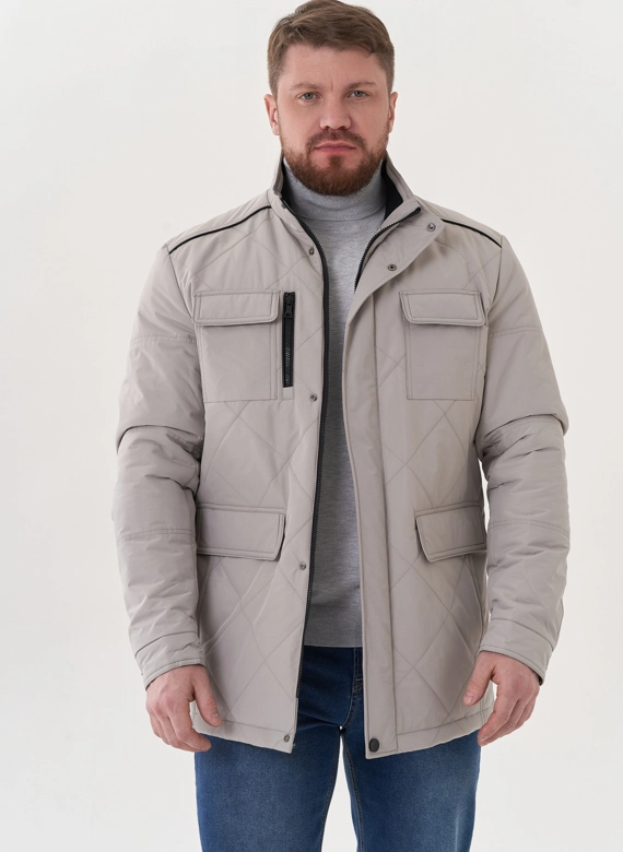 Мужская куртка серого цвета