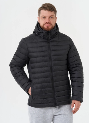Стеганая куртка с капюшоном