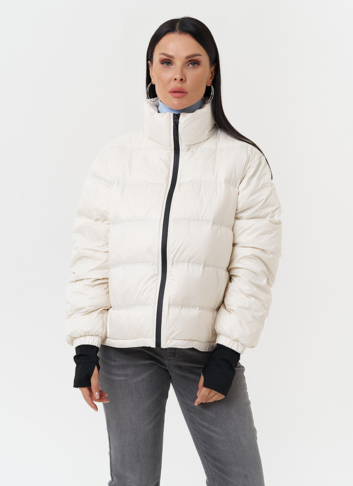 Двойная утепленная куртка с капюшоном