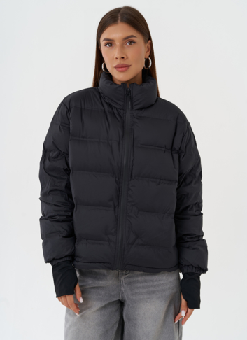 Двойная куртка с капюшоном