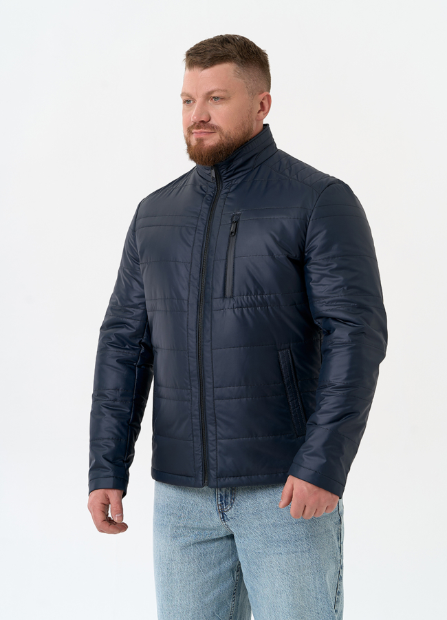 Мужская куртка с воротником стойкой модель № 32543 в рассрочку