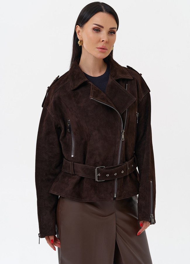 Куртка женская из замши модель № 29920 универмаг малина