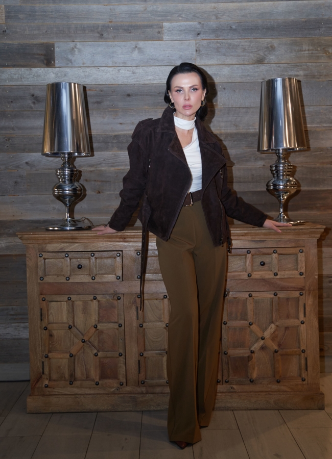 Куртка женская из замши модель № 29920 универмаг малина