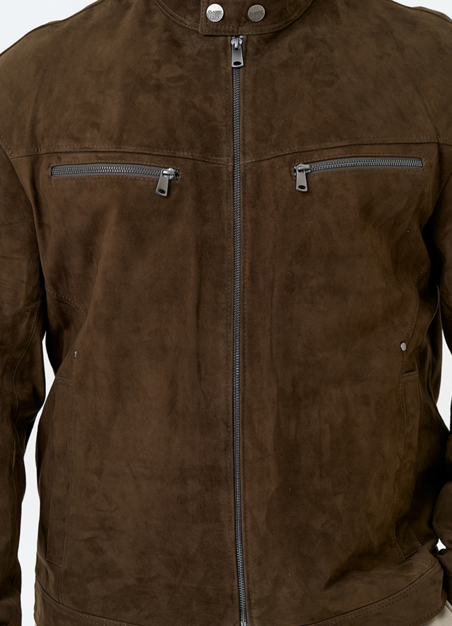 Мужская куртка из натуральной замши модель № 32710 универмаг малина