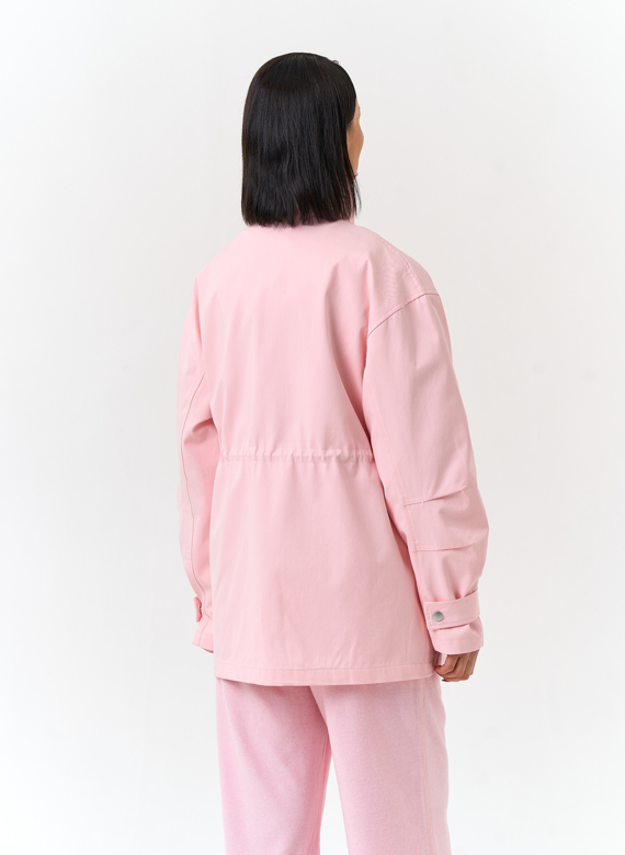 Женская ветровка с воротником стойкой